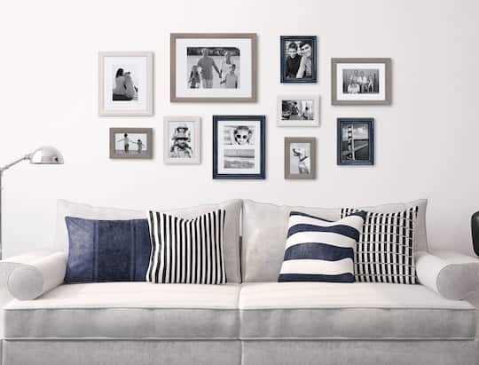 Kate and Laurel Bordeaux Gallery Wall Wood Picture Frame Set